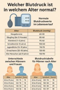 Welcher Blutdruck ist in welchem Alter normal?