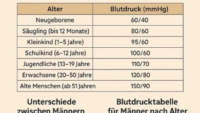 Welcher Blutdruck ist in welchem Alter normal?