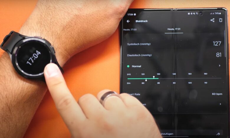Smartwatch mit Blutdruckmessfunktion