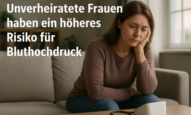 Unverheiratete Frauen haben ein hoeheres Risiko fuer Bluthochdruck