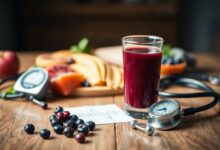 Aroniasaft und Bluthochdruck: Wie die Superbeere Ihre Herzgesundheit unterstützt [Bildinhalt mit KI erstellt]