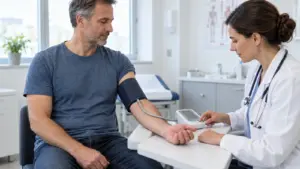 Sildenafil und Blutdruck: Wechselwirkungen und Sicherheitsregeln [Bildinhalt mit KI erstellt]